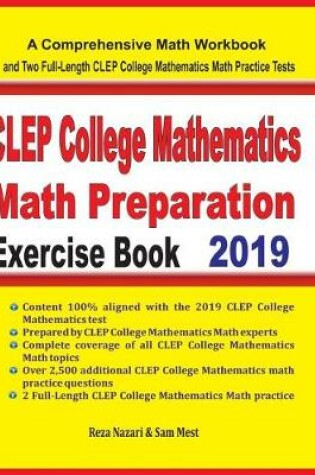 Cover of CLEP College Mathematics Math Preparation Exercise Book