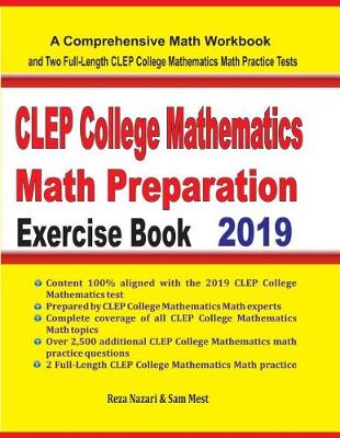 Book cover for CLEP College Mathematics Math Preparation Exercise Book