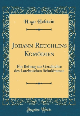 Book cover for Johann Reuchlins Komödien