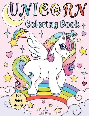 Book cover for Unicorn Coloring Book