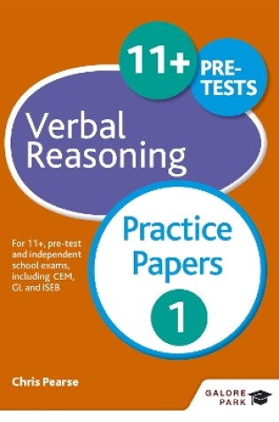 Cover of 11+ Verbal Reasoning Practice Papers 1