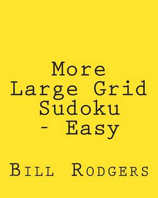 Book cover for More Large Grid Sudoku - Easy