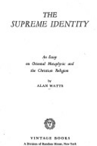 Cover of Supreme Identity