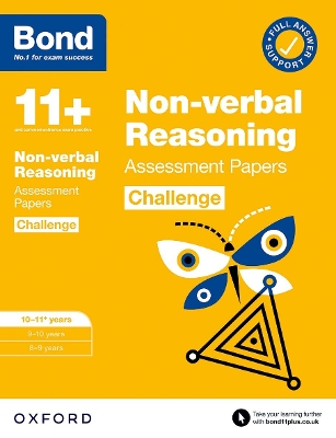 Cover of Bond 11+: Bond 11+ Non-verbal Reasoning Challenge Assessment Papers 10-11 years: Ready for the 2024 exam