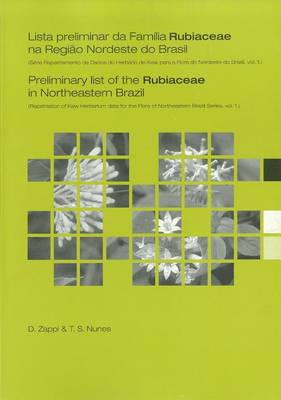 Book cover for Preliminary List of the Rubiaceae in Northeastern Brazil