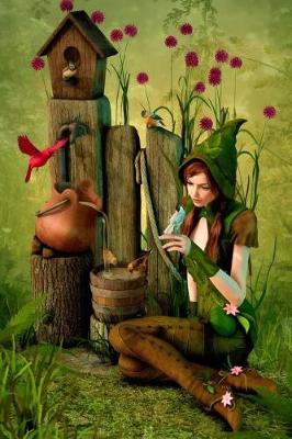 Book cover for Well-Spring woodland Elf Grid Notebook