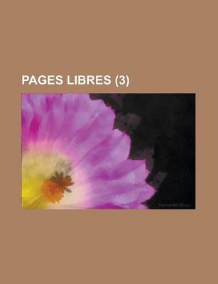 Book cover for Pages Libres (3 )