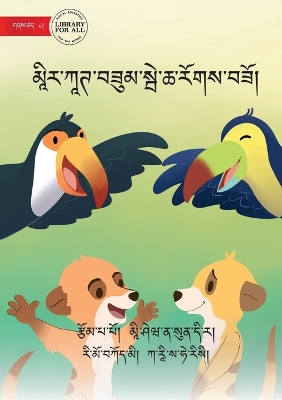 Book cover for Make Friends Like a Meerkat - མཱིར་ཀཱཊ་བཟུམ་སྦེ་ཆ་རོགས་བཟོ།