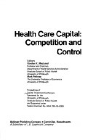 Cover of Health Care Capital