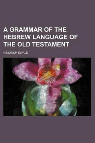 Cover of A Grammar of the Hebrew Language of the Old Testament