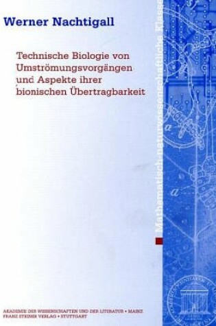 Cover of Technische Biologie Von Umstromungsvorgangen Und Aspekte Ihrer Bionischen Ubertragbarkeit
