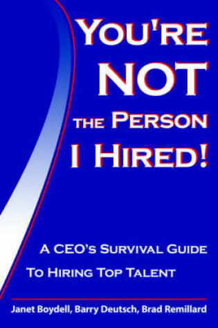 Cover of You're Not The Person I Hired!