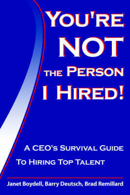 Book cover for You're Not The Person I Hired!