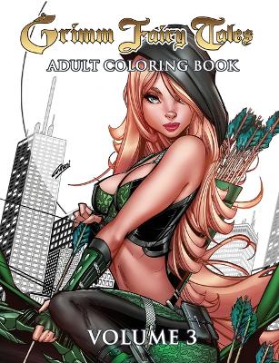 Book cover for Grimm Fairy Tales Adult Coloring Book Volume 3