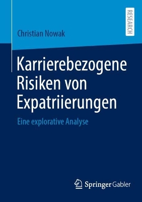 Book cover for Karrierebezogene Risiken von Expatriierungen