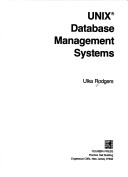 Book cover for UNIX Database Management Systems