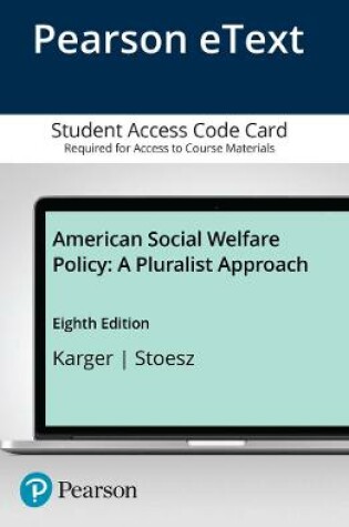 Cover of American Social Welfare Policy