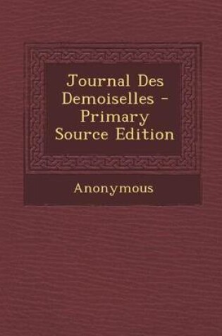 Cover of Journal Des Demoiselles