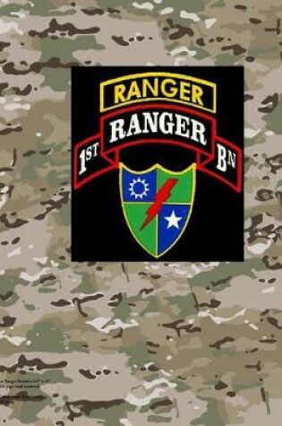 Cover of 1st Ranger Battalion 8.5" X 11" 200 Page Lined Notebook