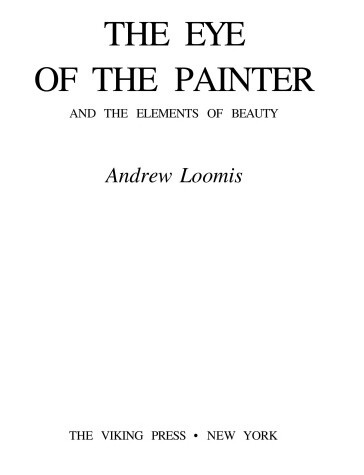 Book cover for Eye of the Painter