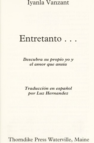 Cover of Entretanto