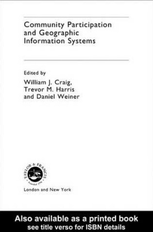 Cover of Community Participation and Geographic Information Systems