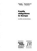 Cover of Family Obligations in Europe