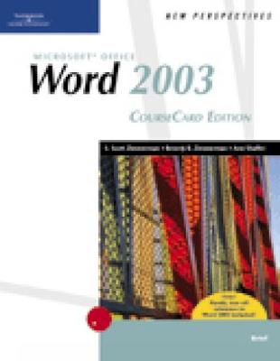 Book cover for New Perspectives on Microsoft Office Word 2003, Brief, CourseCard Edition