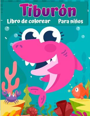 Book cover for Libro para colorear de tiburones para ni�os