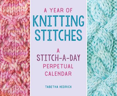 Book cover for A Year of Knitting Stitches