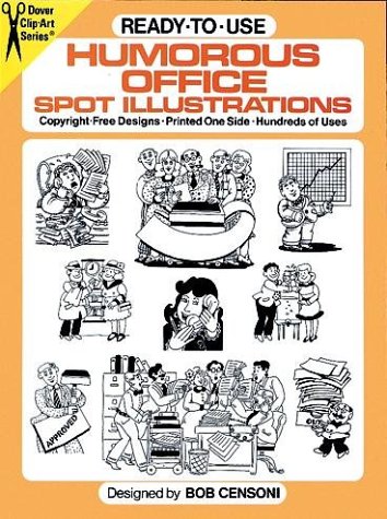 Book cover for Ready-to-Use Humorous Office Spot Illustrations
