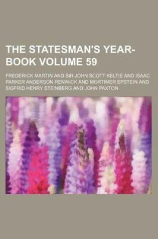 Cover of The Statesman's Year-Book Volume 59