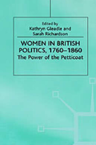 Cover of Women in British Politics, 1780-1860