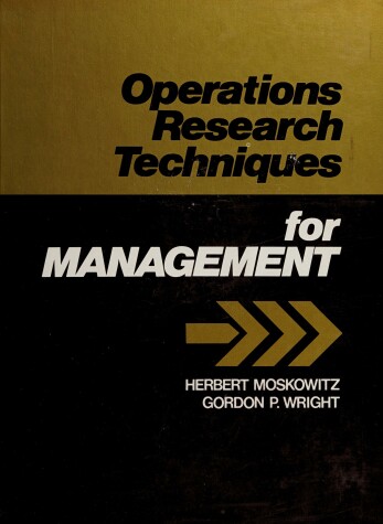 Book cover for Operations Research Techniques for Management