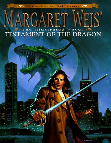 Book cover for Margaret Weis' Testament of the Dragon
