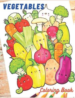 Book cover for Vegetables coloring book