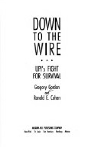 Cover of Down to the Wire