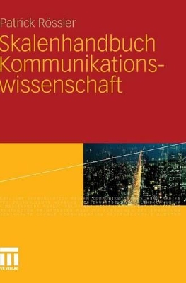 Book cover for Skalenhandbuch Kommunikationswissenschaft