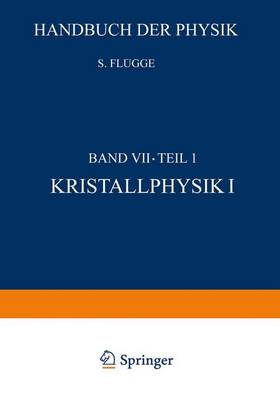 Book cover for Kristallphysik I / Crystal Physics I