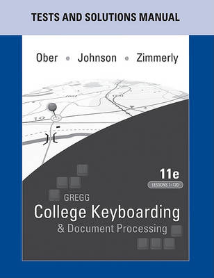Book cover for Ober: Instructor Resource Kit (Word 2010)