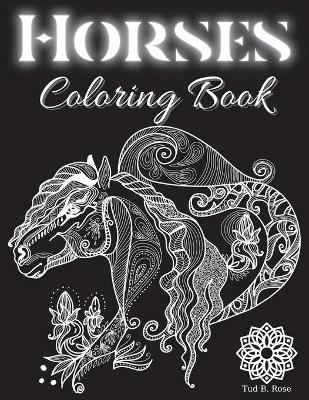 Book cover for Horses Coloring Book