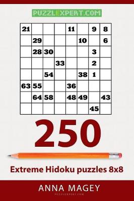 Book cover for 250 Extreme Hidoku Puzzles 8x8