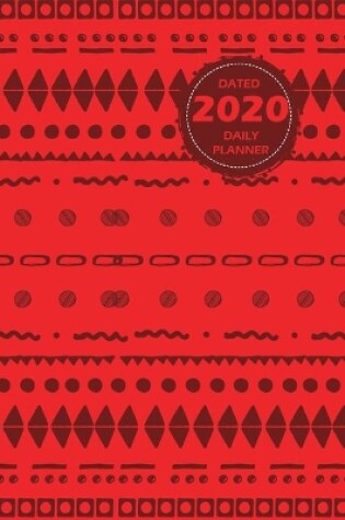 Cover of Pattern Lifestyle, Dated 2020 Daily Planner, 365 Days Blank Lined, Write-in Journal (Red)