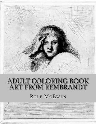 Book cover for Adult Coloring Book: Art from Rembrandt