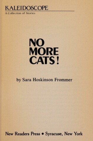 Cover of No More Cats!