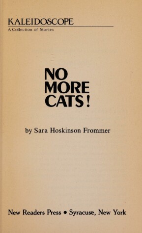 Book cover for No More Cats!