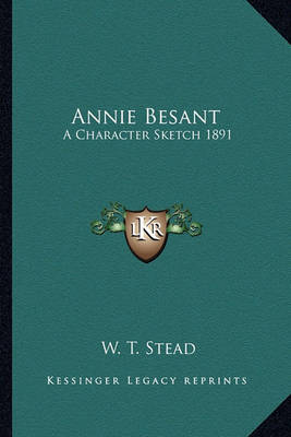 Book cover for Annie Besant