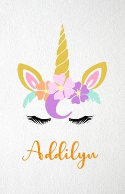 Book cover for Addilyn A5 Lined Notebook 110 Pages