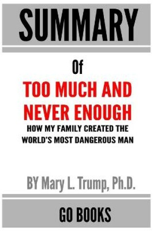 Cover of Summary of Too Much and Never Enough