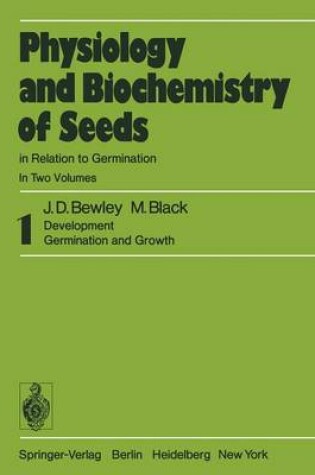 Cover of Physiology and Biochemistry of Seeds in Relation to Germination